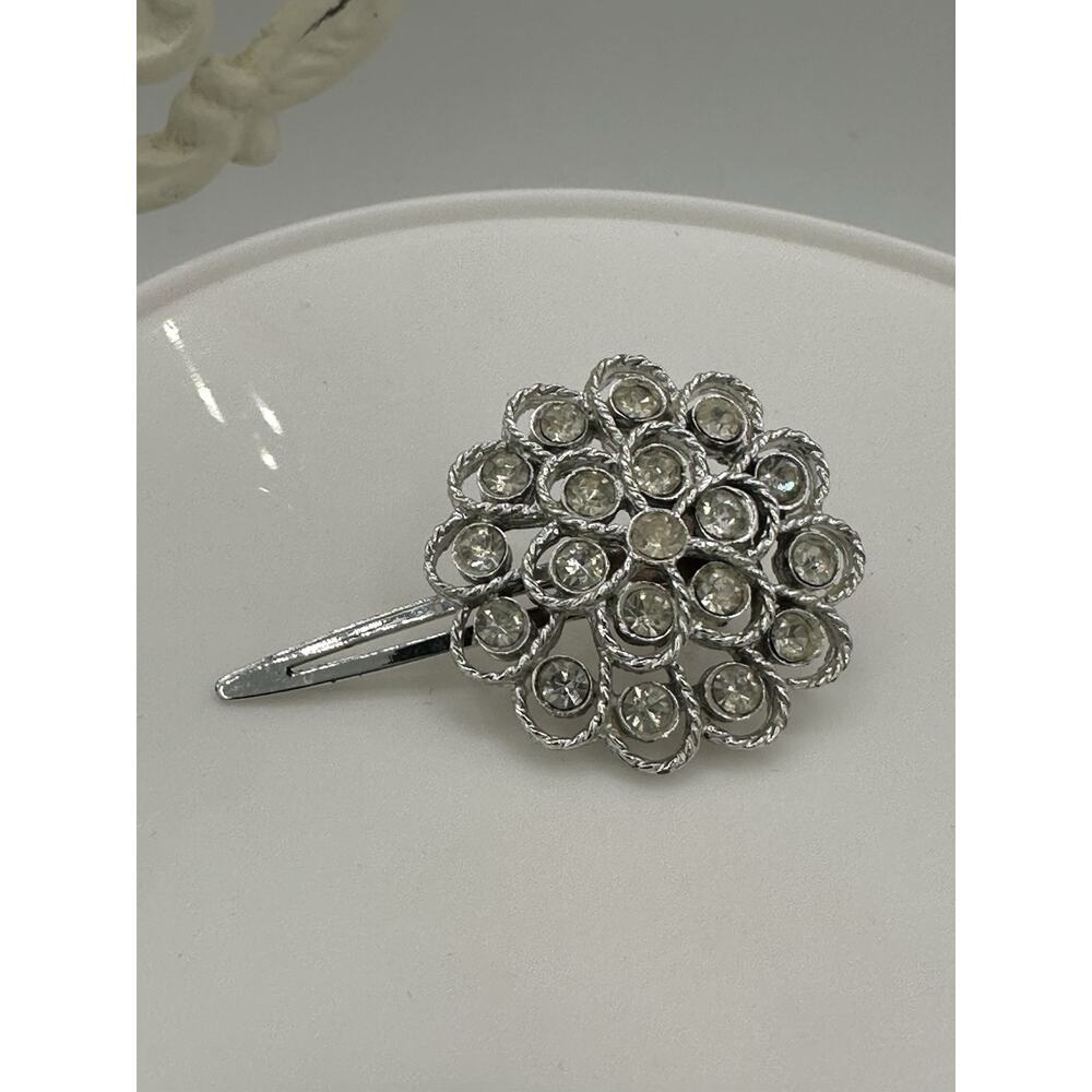 Vintage 1950's Nemo Crystal Rhinestone Hair Clip Celebrity